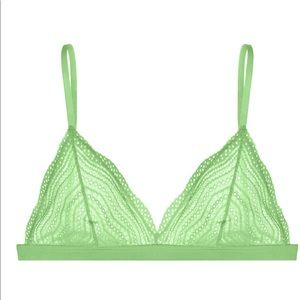 - Cosabella Dolce Paradise Green lace bralette